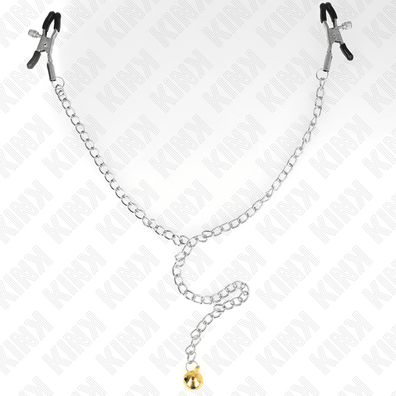 KINK - CHAIN NIPPLE CLAMPS WITH BELL 30 CM - Kink&Play