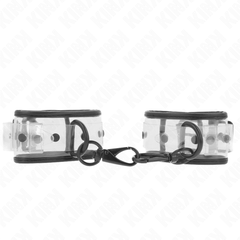 KINK - CLEAR WRIST CUFFS ADJUSTABLE 18 - 30 CM X 5.5 CM - Kink&Play