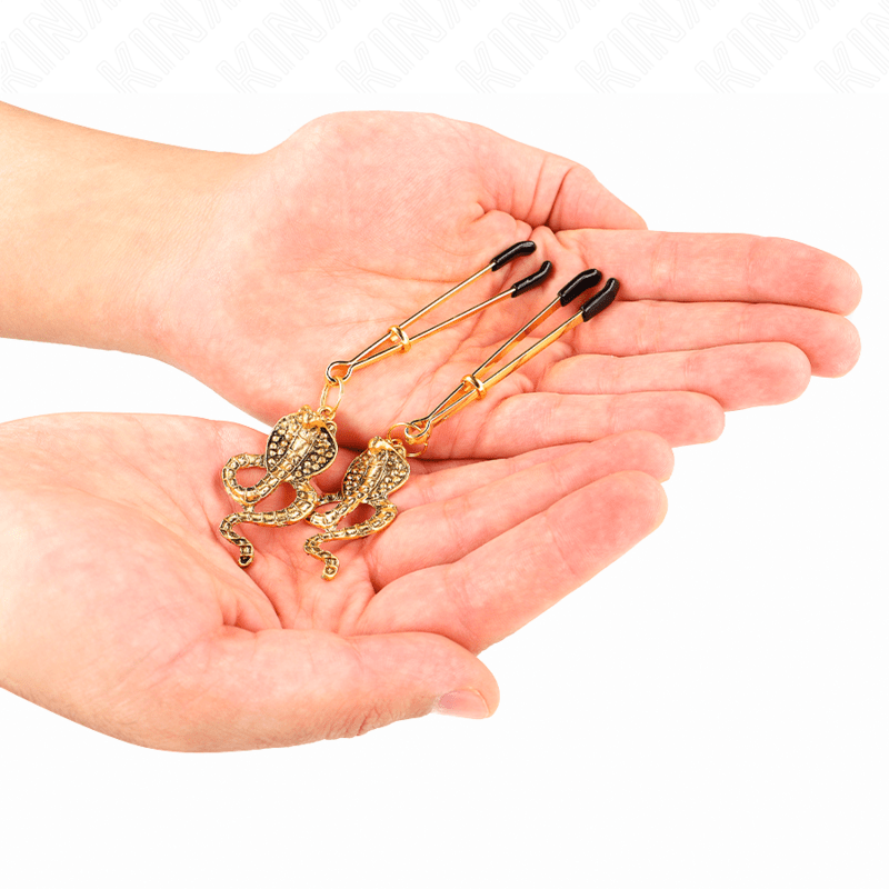 KINK - COBRA PENDANT NIPPLE CLAMPS 6 CM - Kink&Play