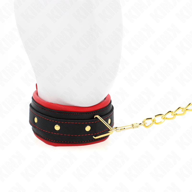 KINK - COLLAR WITH PLAIN FABRIC LEASH ADJUSTABLE 33 - 48 CM X 5.7 CM - Kink&Play