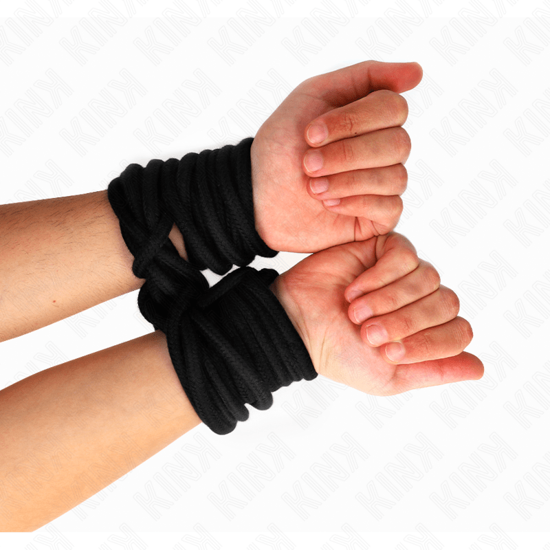 KINK - COTTON ROPE 5 METER BLACK - Kink&Play