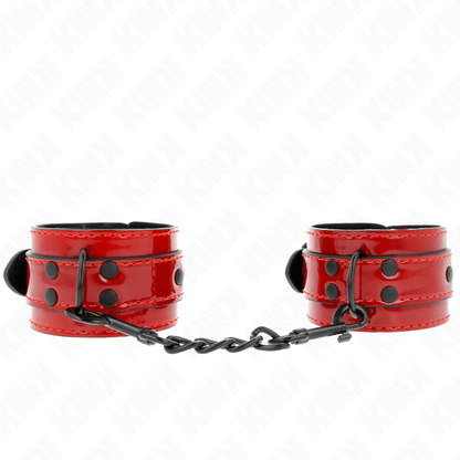KINK - DARK RED WRIST CUFFS 23 X 5 CM - Kink&Play