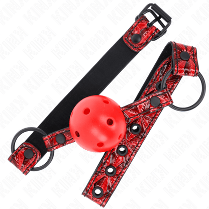 KINK - DIAMOND PATTERN BALL 4.5 CM GAG MODEL 1 64.5 CM ADJUSTABLE 42 - 60 CM - Kink&Play