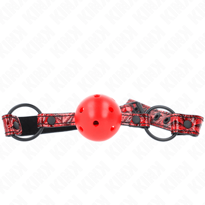 KINK - DIAMOND PATTERN BALL 4.5 CM GAG MODEL 1 64.5 CM ADJUSTABLE 42 - 60 CM - Kink&Play
