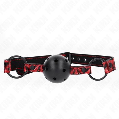 KINK - DIAMOND PATTERN BALL 4.5 CM GAG MODEL 2 64.5 CM ADJUSTABLE 42 - 60 CM - Kink&Play