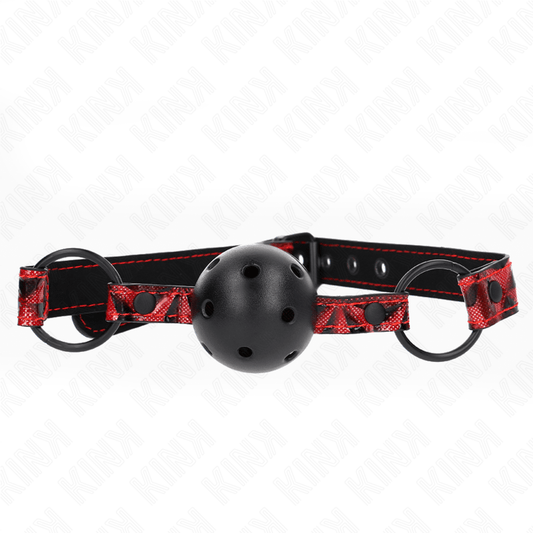 KINK - DIAMOND PATTERN BALL 4.5 CM GAG MODEL 2 64.5 CM ADJUSTABLE 42 - 60 CM - Kink&Play