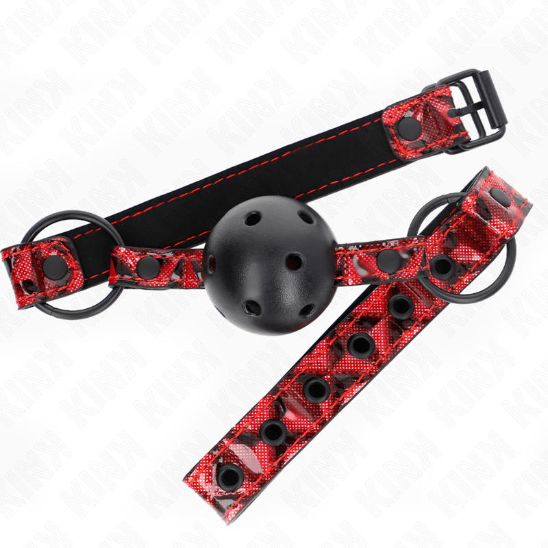 KINK - DIAMOND PATTERN BALL 4.5 CM GAG MODEL 2 64.5 CM ADJUSTABLE 42 - 60 CM - Kink&Play