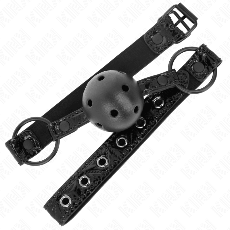 KINK - DIAMOND PATTERN BALL 4.5 CM GAG MODEL 3 64.5 CM ADJUSTABLE 42 - 60 CM - Kink&Play