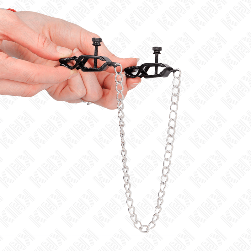 KINK - FLAT CHAIN NIPPLE CLAMPS SILVER 30 CM - Kink&Play