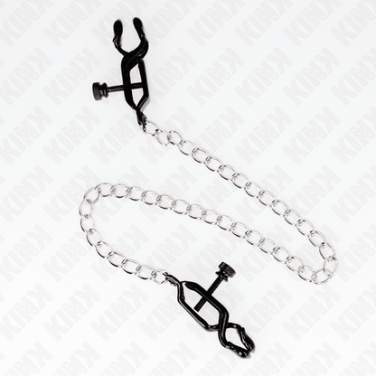 KINK - FLAT CHAIN NIPPLE CLAMPS SILVER 30 CM - Kink&Play