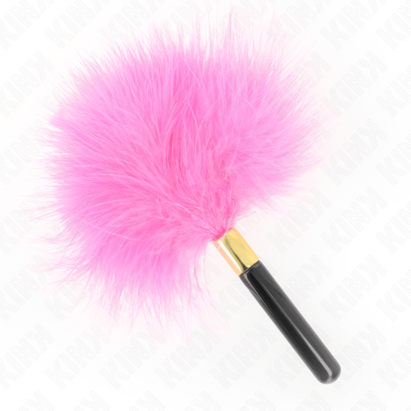 KINK - FUCHSIA GOLD METAL TICKLE FEATHERS 18 CM - Kink&Play