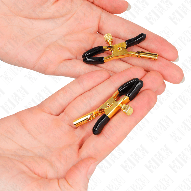 KINK - GOLD NIPPLE CLAMPS 6 CM - Kink&Play