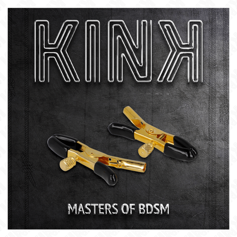 KINK - GOLD NIPPLE CLAMPS 6 CM - Kink&Play