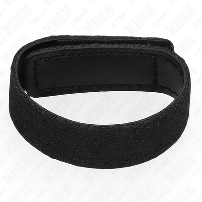 KINK - LEATHER PENIS RING WITH VELCRO CLOSURE 20 X 2 CM - Kink&Play