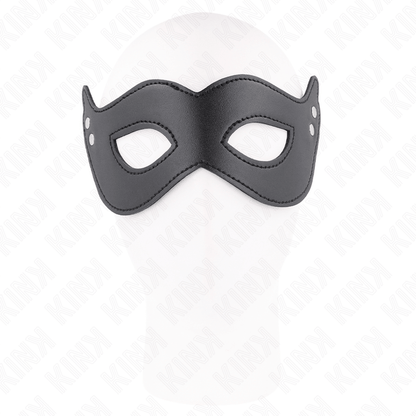 KINK - LEATHERETTE MASK WITH RIVETS MODEL 1 26 x 8 CM - Kink&Play