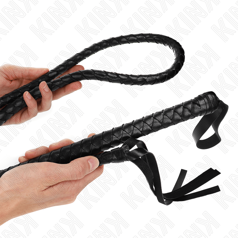 KINK - LONG BLACK SNAKE WHIP 210 CM - Kink&Play