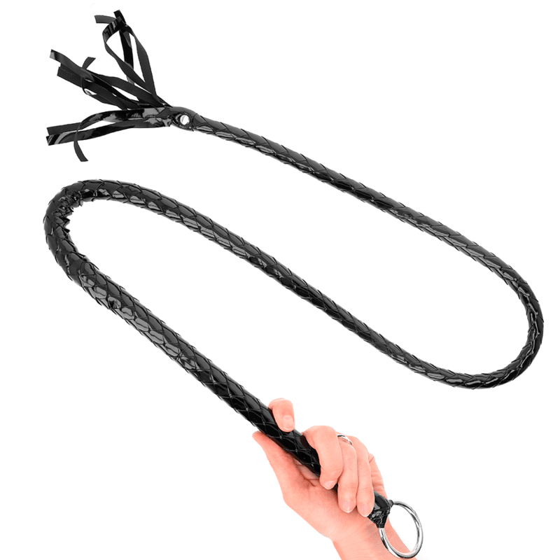 KINK - LONG SHINY PVC WHIP 138 CM - Kink&Play