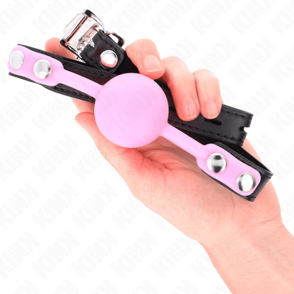KINK - LUMINOUS SILICONE BALL 4 CM GAG 60 x 2 CM - Kink&Play
