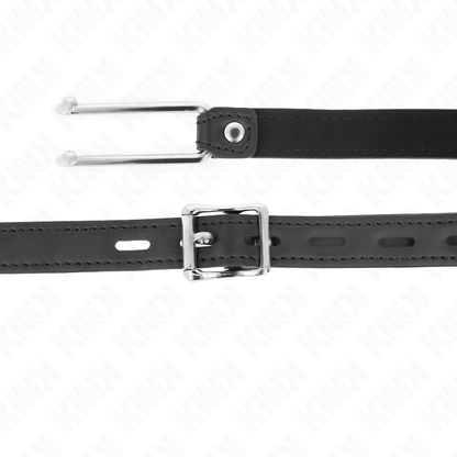 KINK - METAL HOOK GAG 11.5 CM WITH LEATHERETTE STRAP ADJUSTABLE 39 - 58 CM X 2 CM - Kink&Play