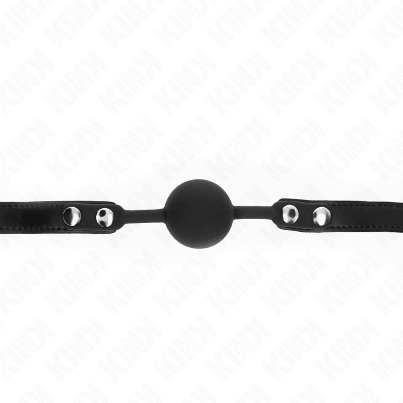 KINK - MODEL 1 SILICONE BALL 4 CM GAG WITH LOCK 60 x 2 CM - Kink&Play