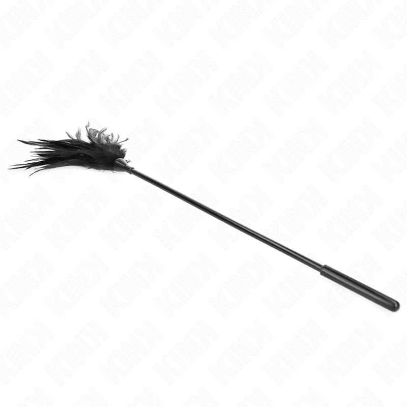 KINK - MULTIPLE BLACK TICKLE FEATHERS 45 CM - Kink&Play