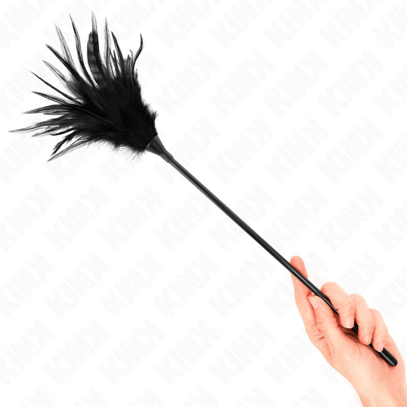 KINK - MULTIPLE BLACK TICKLE FEATHERS 45 CM - Kink&Play