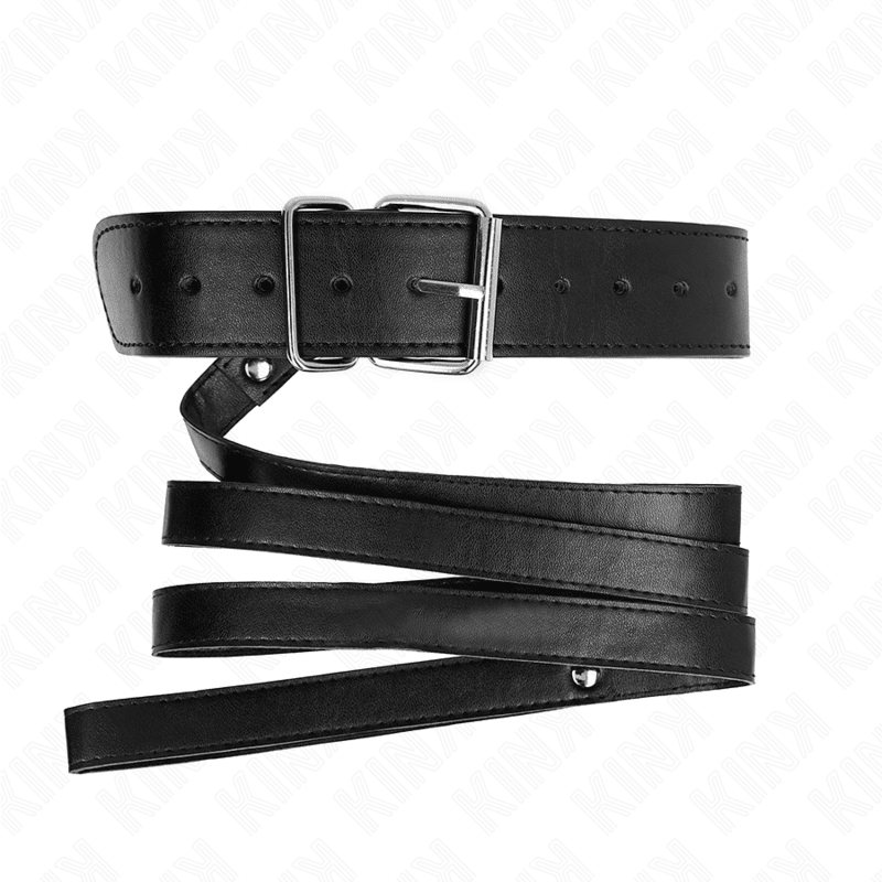 KINK - NECKLACE WITH BELT 116 CM BLACK STRAP ADJUSTABLE 32 - 50 CM X 8 CM - Kink&Play