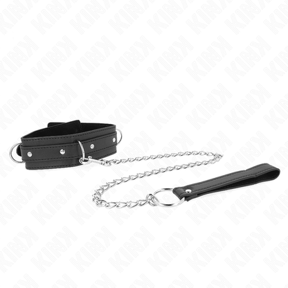 KINK - NECKLACE WITH LEASH 65 CM 3 RING MODEL 1 ADJUSTABLE 38 - 49 CM X 5 CM - Kink&Play