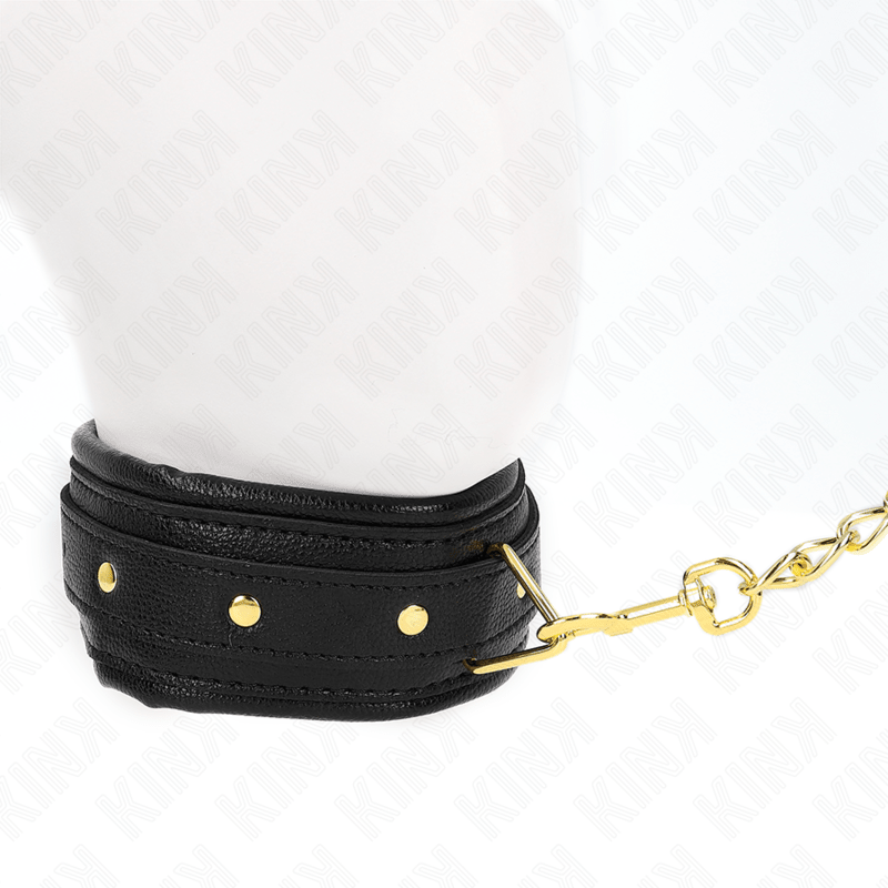 KINK - NECKLACE WITH SPONGE IMITATION LEATHER STRAP MODEL 1 ADJUSTABLE 37 - 54 CM X 3 CM - Kink&Play