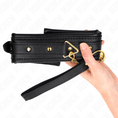 KINK - NECKLACE WITH SPONGE IMITATION LEATHER STRAP MODEL 1 ADJUSTABLE 37 - 54 CM X 3 CM - Kink&Play