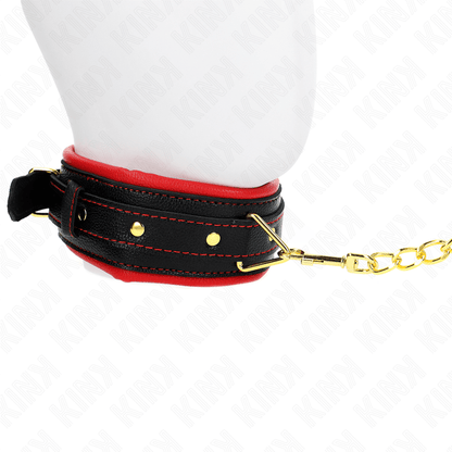 KINK - NECKLACE WITH SPONGE IMITATION LEATHER STRAP MODEL 2 ADJUSTABLE 37 - 54 CM X 3 CM - Kink&Play