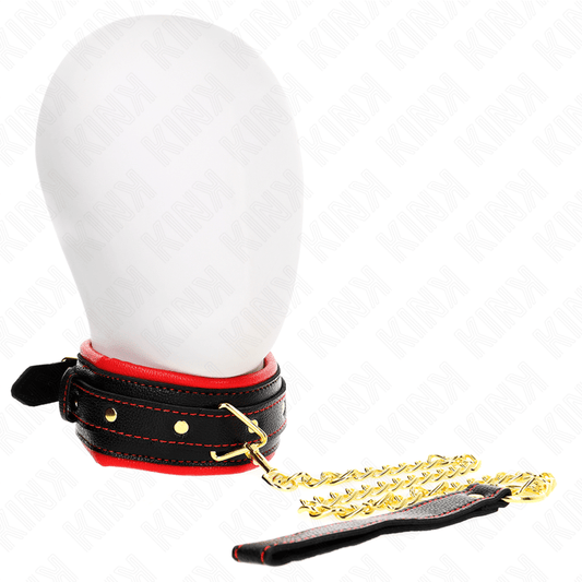 KINK - NECKLACE WITH SPONGE IMITATION LEATHER STRAP MODEL 2 ADJUSTABLE 37 - 54 CM X 3 CM - Kink&Play