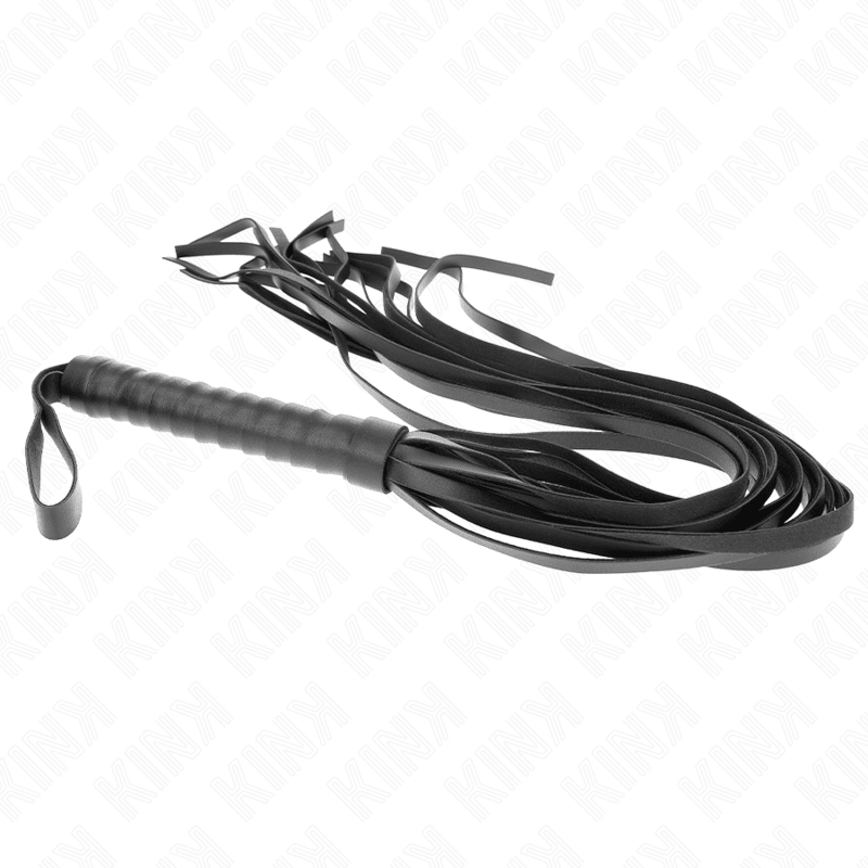 KINK - NEGRO SHORT HANDLE LONG TAIL WHIP 70 CM - Kink&Play