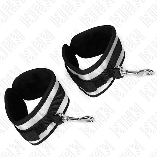 KINK - NEOPRENE WRIST CUFFS GREY 23 X 5 CM - Kink&Play