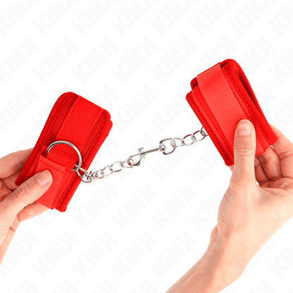 KINK - NEOPRENE WRIST RESTRAINTS RED 42 X 5 CM - Kink&Play