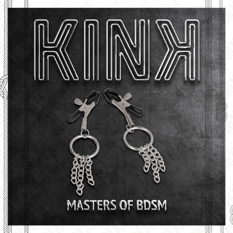 KINK - O RING NIPPLE CLAMP AND LITTLE CHAIN SILVER 6 CM - Kink&Play