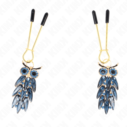 KINK - OWL PENDANT NIPPLE CLAMPS 6 CM - Kink&Play