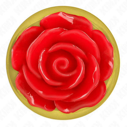 KINK - PLUG ANAL GOLD ROSE RED SIZE M - Kink&Play