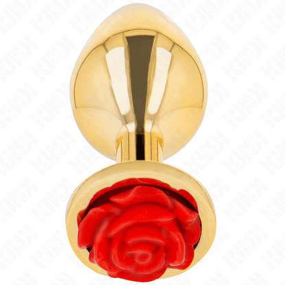 KINK - PLUG ANAL GOLD ROSE RED SIZE S - Kink&Play