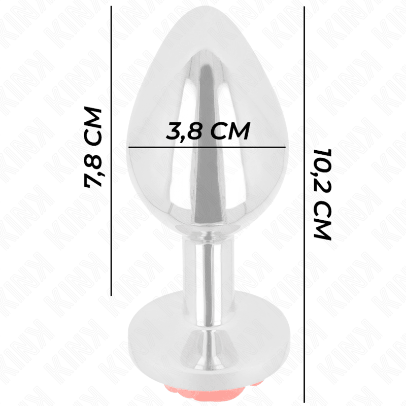 KINK - PLUG ANAL ROSE RED SIZE L - Kink&Play