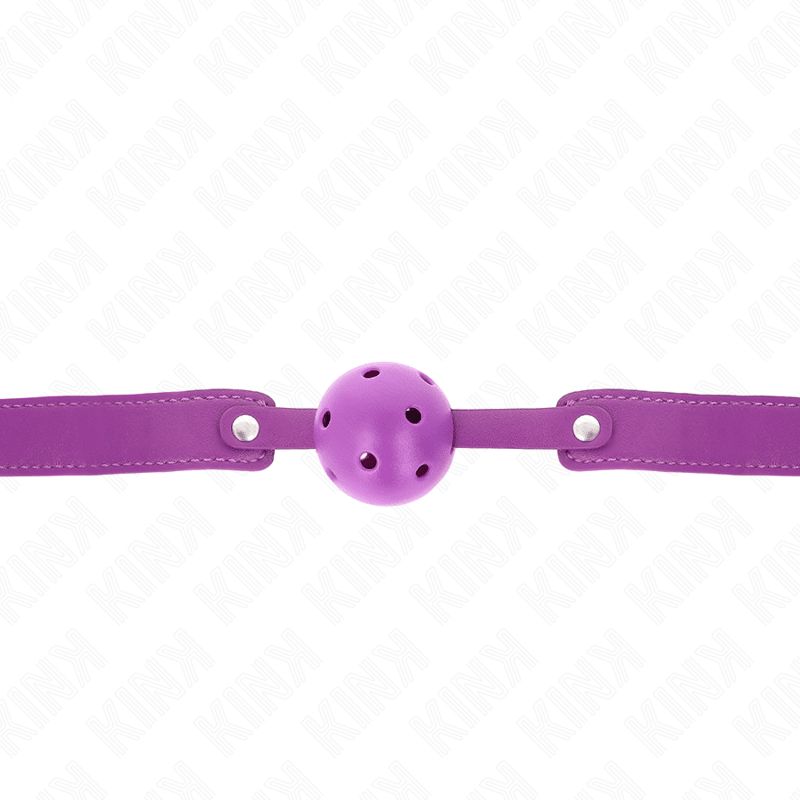 KINK - PURPLE BREATHABLE BALL 4.5 CMGAG 65 x 2.5 CM - Kink&Play