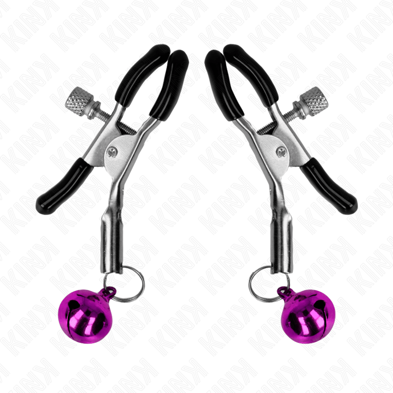KINK - PURPLE SINGLE BELL NIPPLE CLAMP 6 CM - Kink&Play