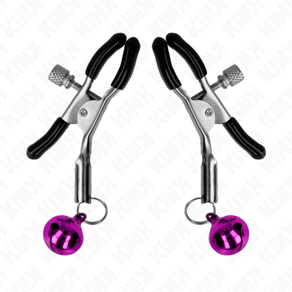 KINK - PURPLE SINGLE BELL NIPPLE CLAMP 6 CM - Kink&Play