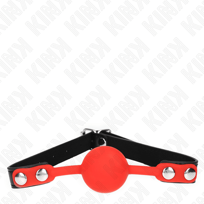KINK - RED SILICONE BALL 4 CM GAG 60 x 2 CM - Kink&Play