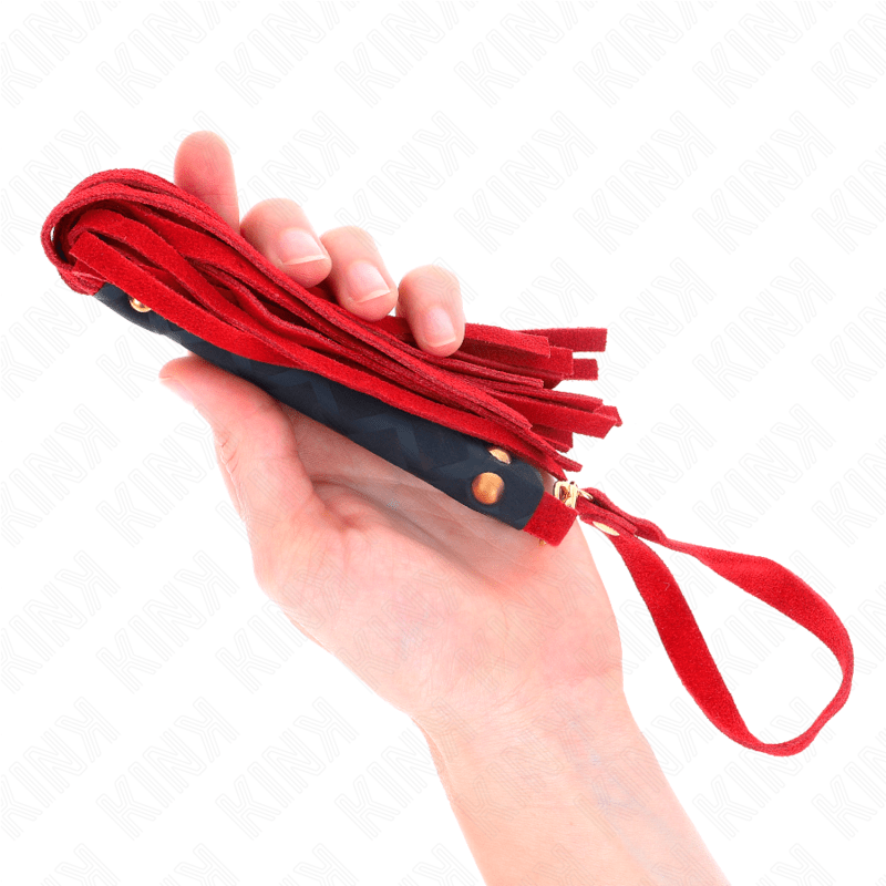 KINK - RED SUEDE MINI WHIP 30 CM - Kink&Play