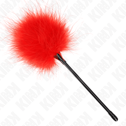 KINK - RED TICKLE FEATHERS USED FOR THE BONDAGE KIT 27 CM - Kink&Play