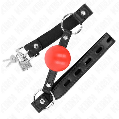 KINK - RED TPE BALL 4 CM GAG 60 x 2 CM - Kink&Play