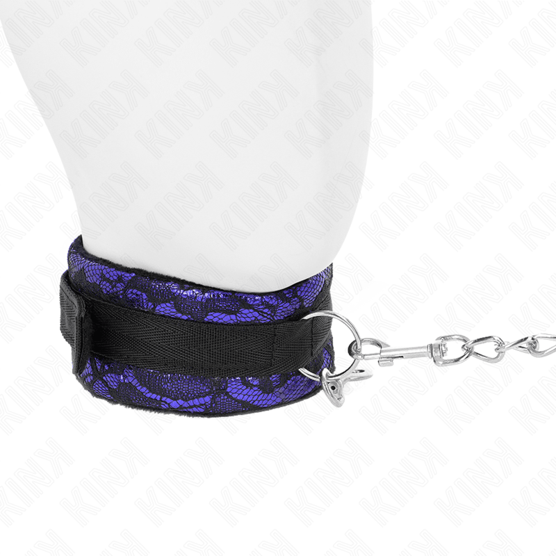 KINK - SHORT VELVET LACE NECKLACE WITH BELT 105 CM WITH NYLON TRIM 44 X 5.5 CM - Kink&Play