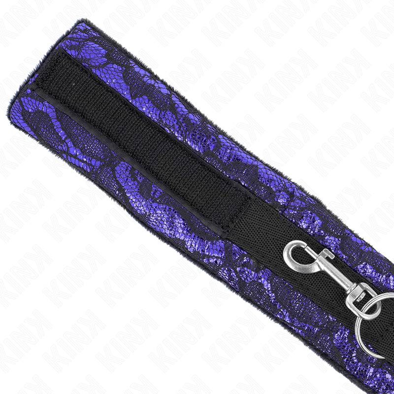 KINK - SHORT VELVET LACE NECKLACE WITH BELT 105 CM WITH NYLON TRIM 44 X 5.5 CM - Kink&Play