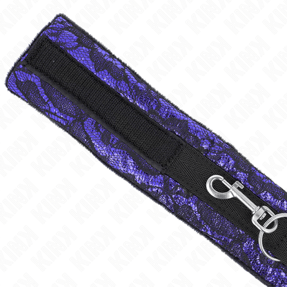 KINK - SHORT VELVET LACE NECKLACE WITH BELT 105 CM WITH NYLON TRIM 44 X 5.5 CM - Kink&Play